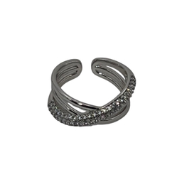 انگشتر زنانه ژوپینگ کد 100 رنگ نقره ای