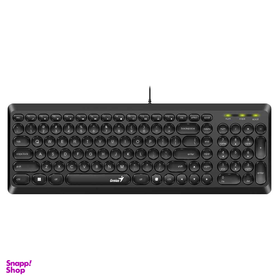 کیبورد با سیم جنیوس مدل SlimStar Q200
