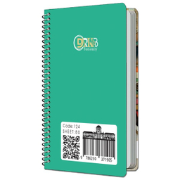 دفترچه یادداشت سیمی 80 برگ دارکوب مدل رویا کد 124/۵