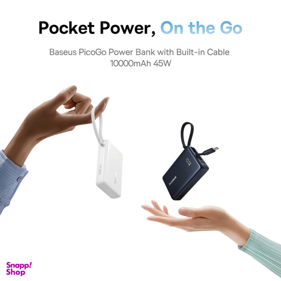 پاوربانک بیسوس مدل PicoGo 45W ظرفیت 10000 میلی آمپر ساعت