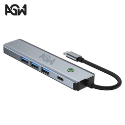 USB هاب 5 پورت Type-C ای جی دبلیو مدل BYL-2319