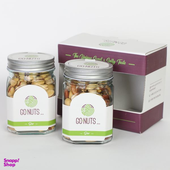 آجیل هدیه گلینوش 2 مخلوط و پسته احمدآقایی گوناتس وزن 400 گرم