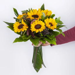 دسته گل طبیعی مدل آفتاب گردان کد 6630