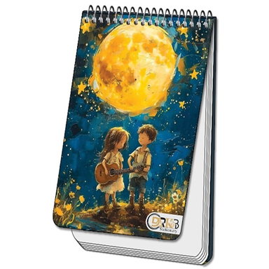 دفترچه یادداشت سیمی 80 برگ دارکوب مدل شازده کوچولو کد 138/3
