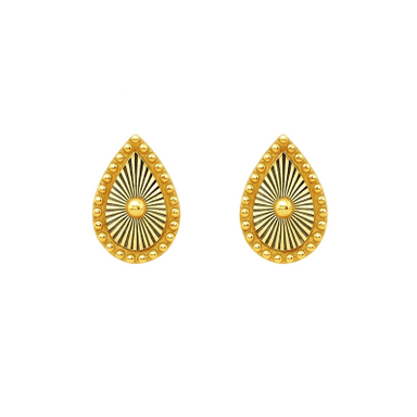 گوشواره میخی طلا 18 عیار زنانه زرلاین مدل ونکلیف قطره کد E-500001