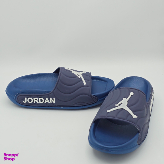 دمپایی مردانه زیتون مدل جردن کد 7382 رنگ آبی تیره