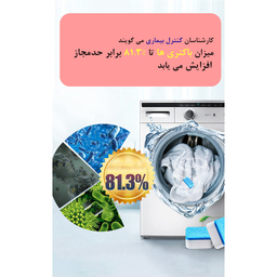 قرص جرمگیر ماشین لباسشویی کواکوا مدل 3 کاره بسته 12 عددی