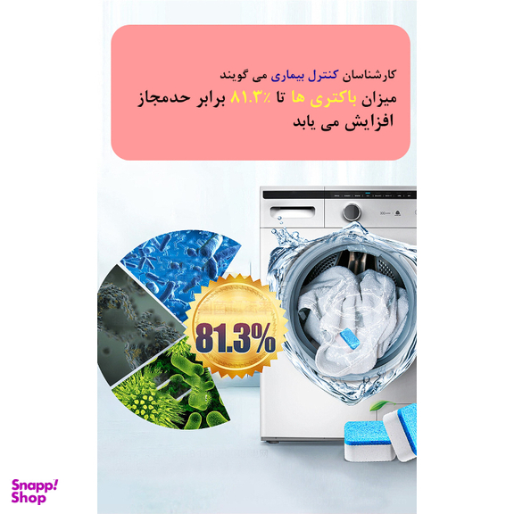 قرص جرمگیر ماشین لباسشویی کواکوا مدل 3 کاره بسته 12 عددی