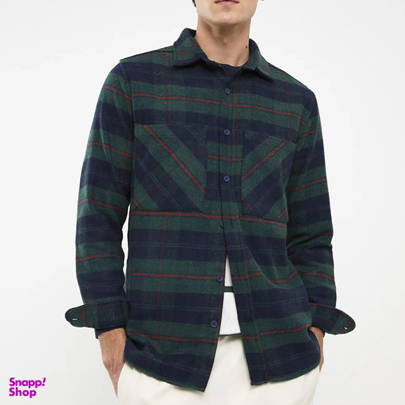 پیراهن آستین بلند مردانه ال سی وایکیکی مدل چارخونه