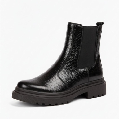 نیم بوت زنانه مدل چلسی کد 114 رنگ مشکی