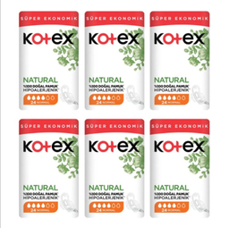 نوار بهداشتی کوتکس مدل Natural کد 01 بسته 24 عددی