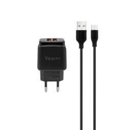 شارژر دیواری وریتی (Verity) مدل Ap2112 به همراه کابل تبدیل Micro USB