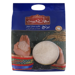 برنج طارم ممتاز معطر مهماندوست وزن 4.5 کیلوگرم