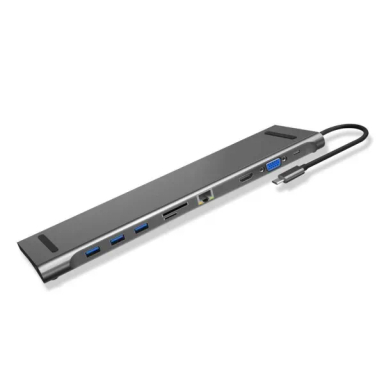 هاب Type-C جی سی پال مدل 10in1 Ultra Slim Dock JCP6204