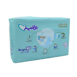 پوشک کودک هانیز سایز 3 بسته 38 عددی