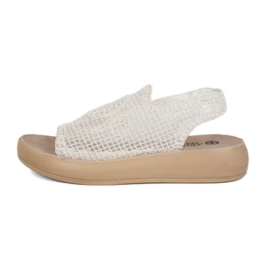 صندل زنانه شیما مدل توران رنگ سفید