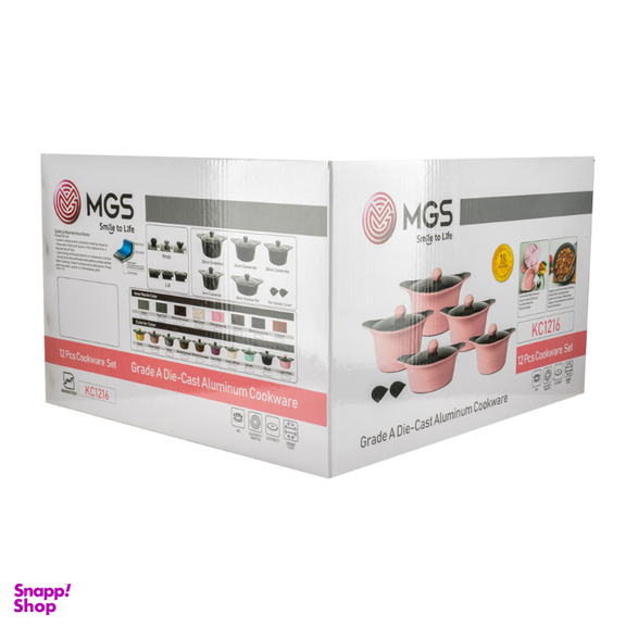 سرویس قابلمه 12 پارچه ام جی اس طرح کره ای C کد 103010300603