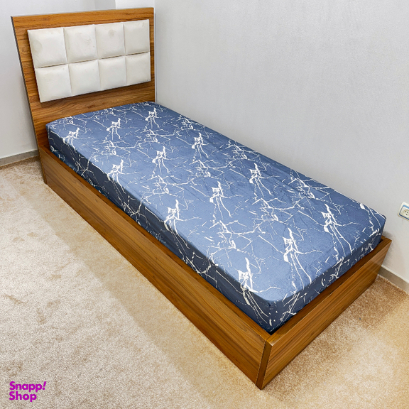 ملحفه ناتوسا مدل کشدار گرانیت یک نفره سایز 90×200 سانتی متر