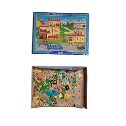 پازل 100 قطعه فنسی طرح شهر آتشنشان ها