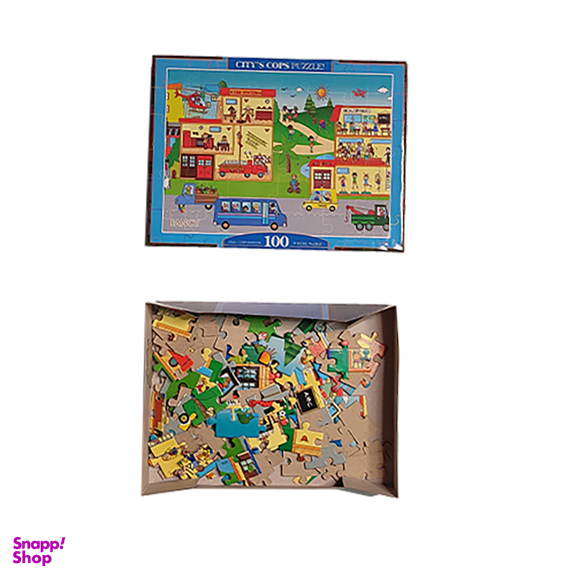 پازل 100 قطعه فنسی طرح شهر آتشنشان ها