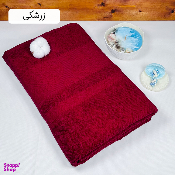 حوله حمامی دنیز طرح آنیسا سایز 100×160 سانتی متر