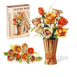 لگو گل رز کد mj13066 به همراه گلدان