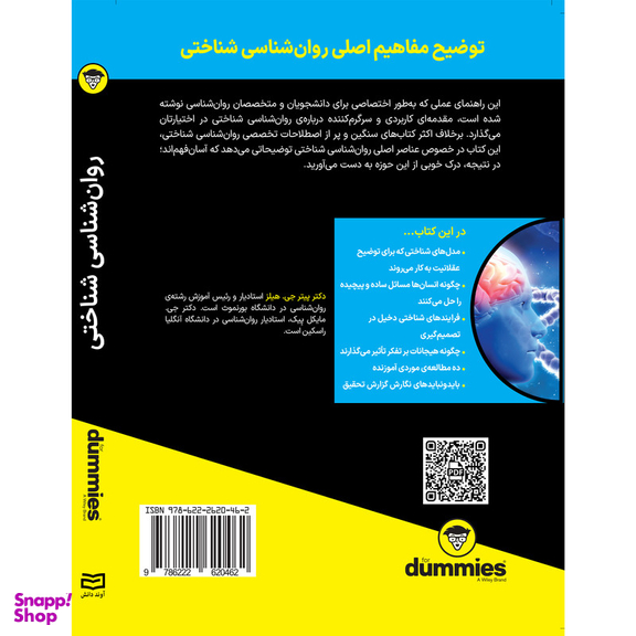 کتاب روان شناسی شناختی اثر پیتر جی هیلز و جی مایکل پیک انتشارات آوند دانش