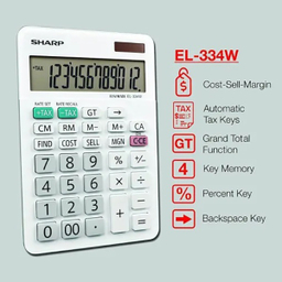 ماشین حساب شارپ مدل EL-334WB