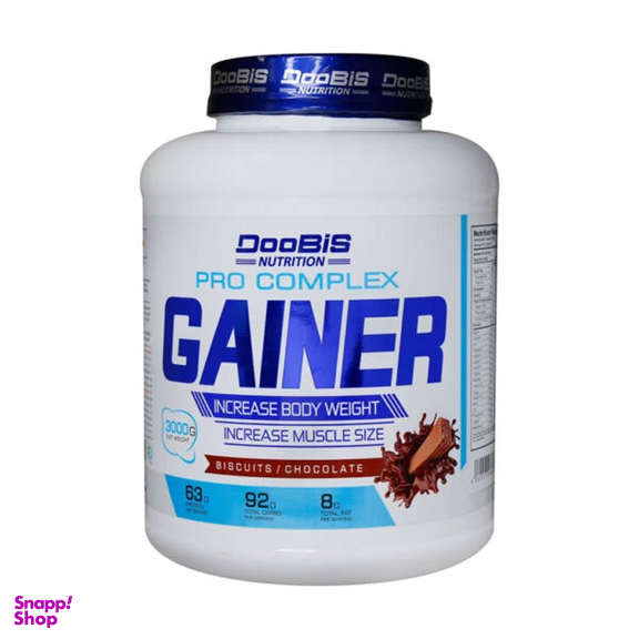 پودر گینر پرو کمپلکس دوبیس طعم بیسکوییت شکلاتی حجم 3000 گرم