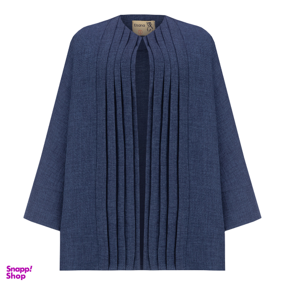 مانتو زنانه السانا مدل جوانه کد 223905 رنگ آبی تیره