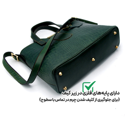 کیف زنانه چرم طبیعی کروکو مدل fateh 151