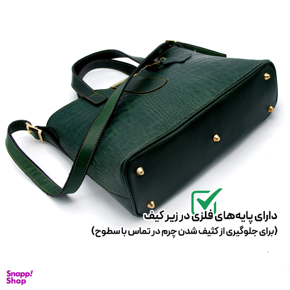کیف زنانه چرم طبیعی کروکو مدل fateh 151