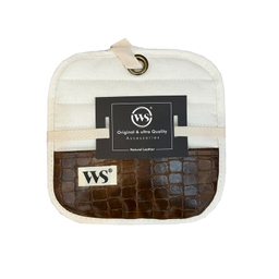 دستگیره قابلمه دبلیو اس مدل چرم نچرال کد RM0086 مجموعه دو عددی