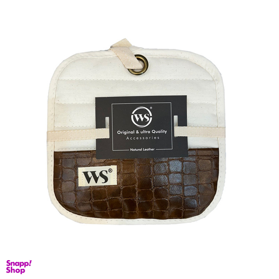 دستگیره قابلمه دبلیو اس مدل چرم نچرال کد RM0086 مجموعه دو عددی