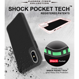 کاور گوشی موبایل سامورایی مدل Carbon Fiber مناسب iPhone X / iPhone Xs
