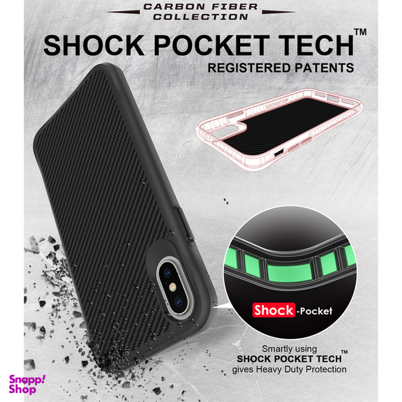 کاور گوشی موبایل سامورایی مدل Carbon Fiber مناسب iPhone X / iPhone Xs