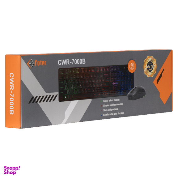 ماوس و کیبورد بی سیم مخصوص بازی فاطر مدل Fater CWR-7000B