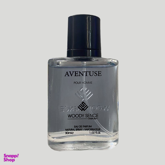 عطر جیبی وودی سنس مدل Aventuse حجم 30 میلی‌لیتر