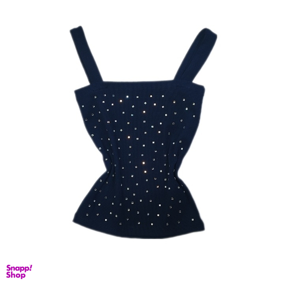 تاپ زنانه کد Solo top07 رنگ سرمه‌ ای