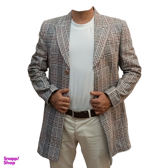 پالتو مردانه طرح چهارخانه کد M1