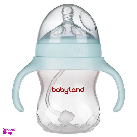 شیشه شیر بیبی لند مدل کولیک ایز کد 201 حجم 240 میلی‌ لیتر