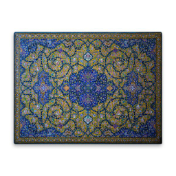 کاشی اطلس آبی طرح نقوش اسلیمی کاشی کاری مدل T5062