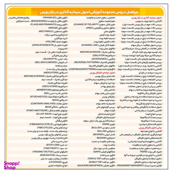 نرم افزار آموزش بورس نشر پدیده به همراه نرم افزار آموزش رازهای حرفه ای سرمایه گذاری در بورس و معامله گری سهام نشر پدیا سافت