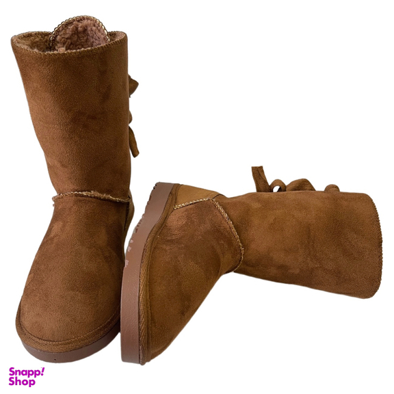 بوت زنانه طرح اگ مدل پشت بندی رنگ عسلی