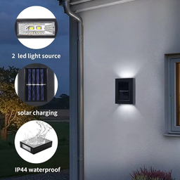 چراغ پارکی خورشیدی سولونیکس مدل 4LED-Solar-Wall Lamp مجموعه 6 عددی