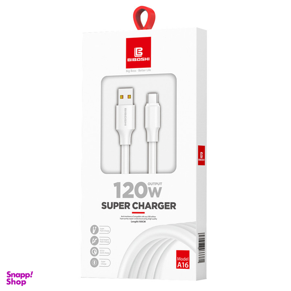 کابل تبدیل USB به لایتنینگ بیبوشی مدل A16 طول 1 متر
