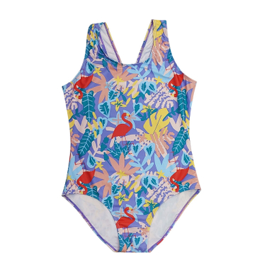 مایو دخترانه الایو مدل 6282 رنگ بنفش