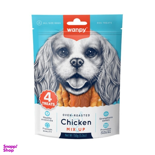 تشویقی سگ ونپی مدل Chicken Mix up طعم مرغ وزن 150 گرم