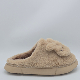 دمپایی حوله ای مدل خرگوشی کد 677765 رنگ نسکافه ای