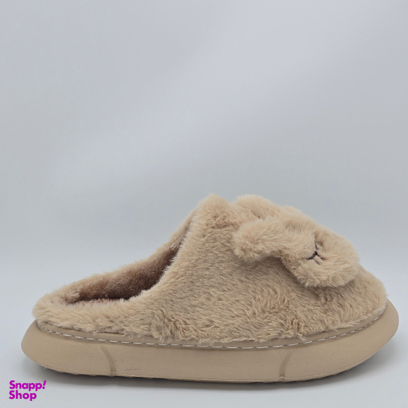 دمپایی حوله ای مدل خرگوشی کد 677765 رنگ نسکافه ای